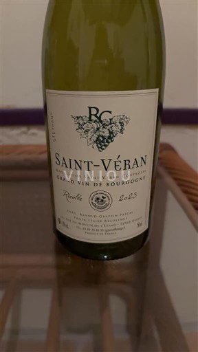Burgundsko Saint-Véran Earl Renoud-Grappin Pascal 2023