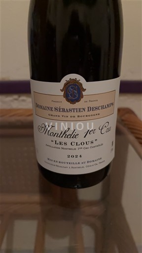 Bourgogne Monthélie Premier Cru Domaine Sébastien Deschamps Les Clous 2024