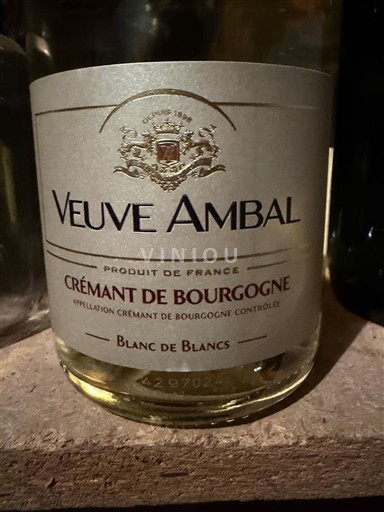 Burgundy Crémant de Bourgogne Veuve Ambal Blanc de Blancs Non-Vintage