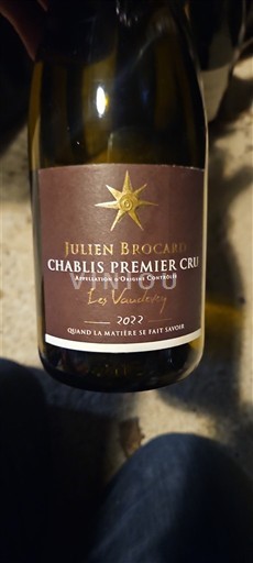 Burgundija Chablis Premier Cru Julien Brocard Les Vaudevey 2022