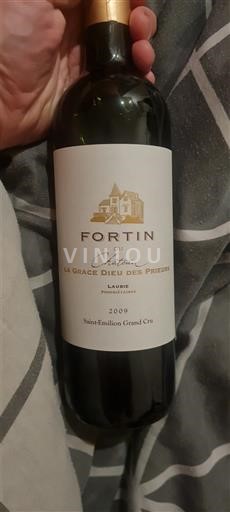 Bordeaux Saint-Émilion Grand Cru Grand Cru Château La Grâce Dieu des Prieurs Fortin 2009