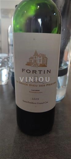 Bordeaux Saint-Émilion Grand Cru Grand Cru Château La Grâce Dieu des Prieurs Fortin 2009