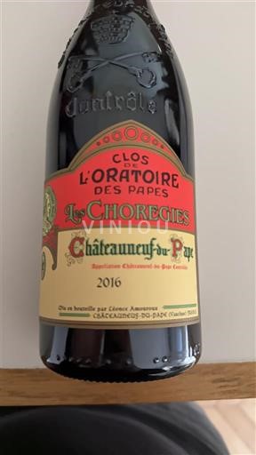 Vinuri Rouge sec Les Choregies Clos de l'Oratoire des Papes 2016 Franța Valea Ronului Châteauneuf-du-Pape AOC