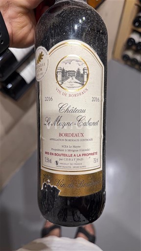 Burdeos Bordeaux Château Le Mayne-Cabarnet 2016