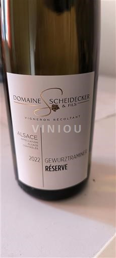 Elsass Domaine Scheidecker & Fils Réserve 2022