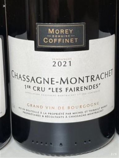 Borgoña No especificado Premier Cru Domaine Morey-Coffinet 1er Cru Les Fairendes 2021