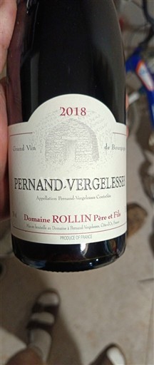 Burgundy Pernand-Vergelesses Domaine Rollin Père et Fils 2018
