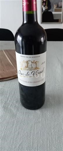 Bordeaux Saint-Émilion Grand Cru Duc de Vernal 2019