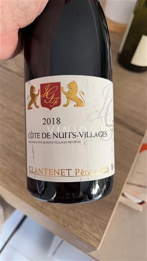 Burgundsko Côte de nuits villages Glantenet Père et Fils 2018