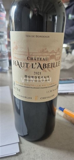Bordeaux Château Haut L'Abeille 2021