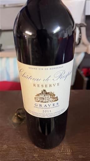 Bordeaux Graves Château Respide Réserve 2011