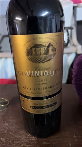 Bordeaux Côtes-de-Bordeaux Château Crabitan-Bellevue Spéciale 2012