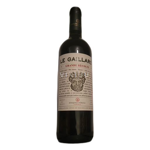 Roussillon Côtes-du-Roussillon Jonquères d'Oriola Le Gaillard Grande Récolte Ei vuosikertaa