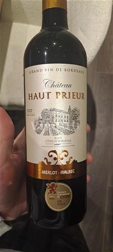 Bordeaux Côtes-de-bourg Château Haut Prieur 2022