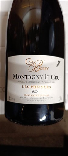Bourgogne Montagny Premier Cru Cave de Bissey Les Pidances 2023