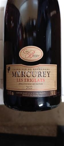 Bourgogne Mercurey Cave de Bissey Les Eriglats 2022