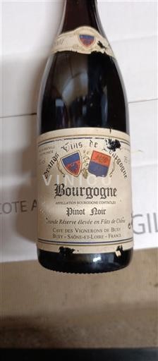 Burgund Cave des Vignerons de Buxy Grande Réserve élevée en Fûts de Chêne 2001