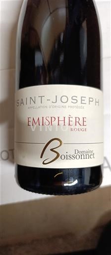 Rhône Valley Saint Joseph Domaine Boissonnet Émisphère Rouge 2022