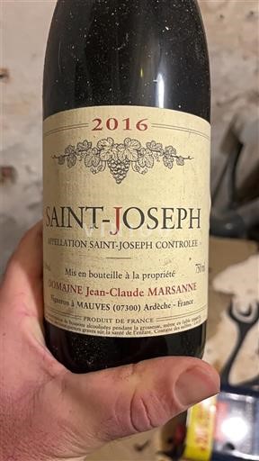 Rhône Valley Saint-Joseph Domaine Jean-Claude Marsanne 2016