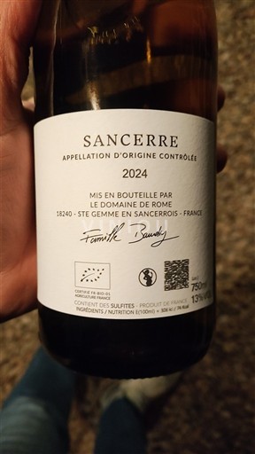 Loiren laakso Sancerre Domaine Rome 2024