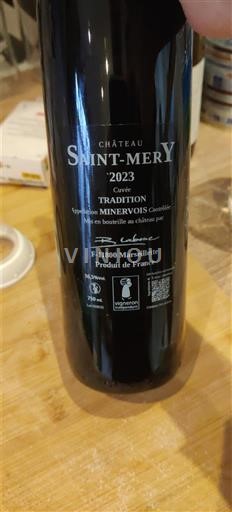 Languedoc Minervois Château Saint-Méry Tradition 2023