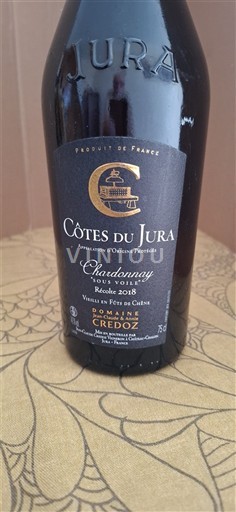 Jura Côtes du Jura Domaine Credoz Chardonnay Sous Voile 2018