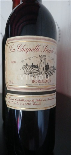 Burdeos Bordeaux La Chapelle Saint 1998