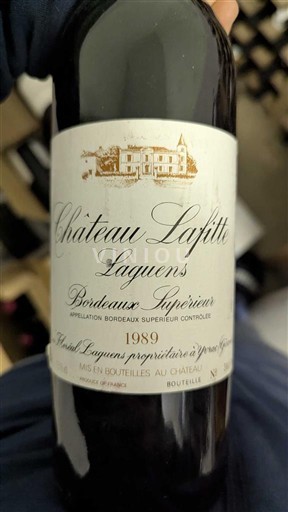 Bordeaux Bordeaux Supérieur Château Lafitte Laguens 1989