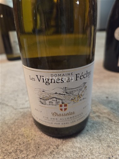 Alps and Rhodanian Region Wines of the Allobroges Domaine Les Vignes de Féchy Chasselas 2017
