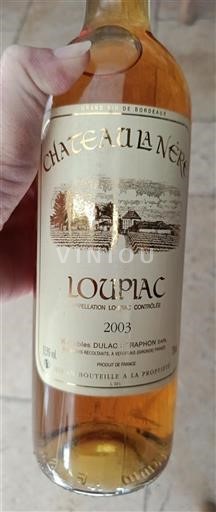 Bordeaux Loupiac Château La Néra 2003