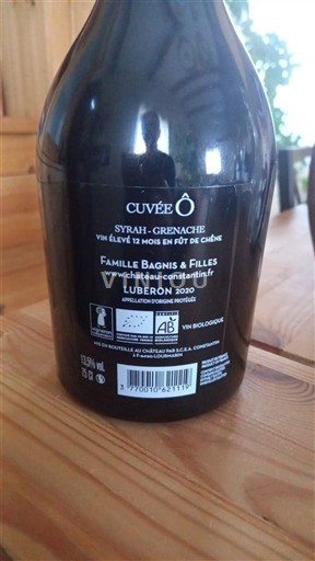 Viner Rouge sec Cuvée Ô Château Constantin 2020 Frankrike Rhônedalen Luberon AOC