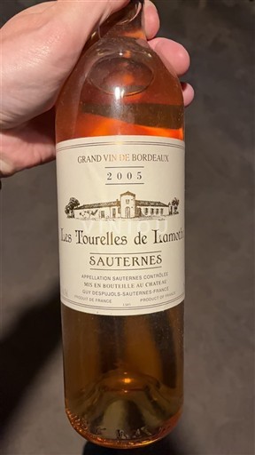 Bordeaux Sauternes Les Tourelles de Lianou 2005