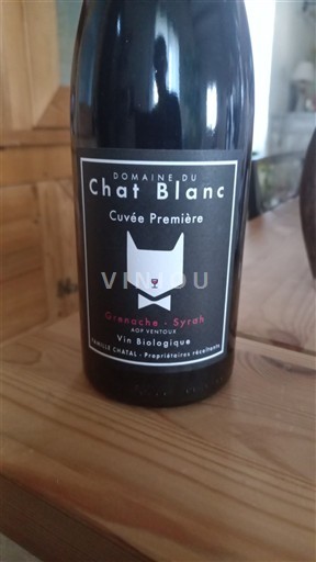 Rhônen laakso Ventoux Domaine Chat Blanc Première 2022