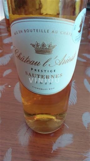 Bordeaux Sauternes Château L'Aristide Prestige 2022