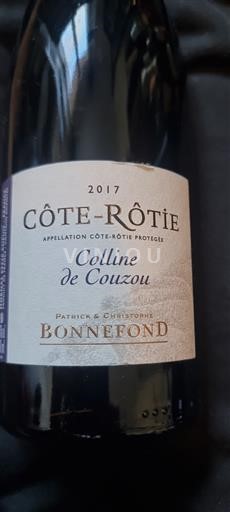 Rhône Valley Côte-Rôtie Patrick & Christophe Bonnefond Colline de Couzou 2017