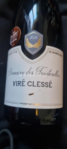 Burgundy Viré-clessé Domaine S Tourterelles 2015