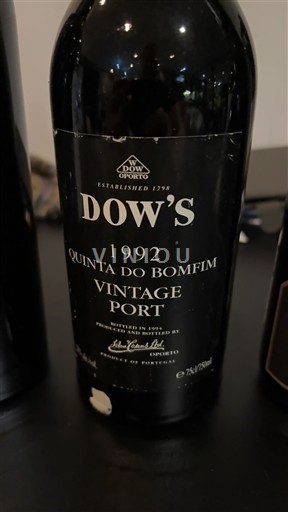Portugal Oporto Dow's Quinta do Bomfim Vintage Port 1992