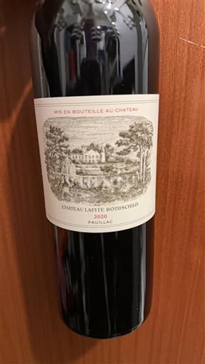 Bordeaux Pauillac Grand Cru Château Lafite Rothschild 2020