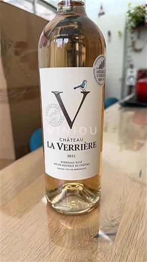 Bordeaux Bordo rose Château La Verrière 2021