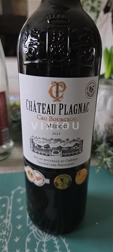Bordeaux Médoc Cru Bourgeois Château Plagnac 2023