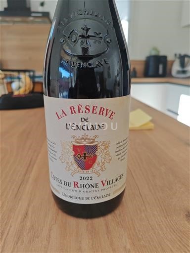 Vallée du Rhône Côtes-du-rhône-villages Vignerons de l'Enclave La Réserve de l'Enclave 2022