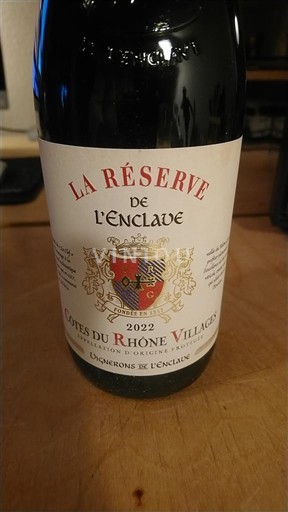 Valea Ronului Côtes-du-rhône-villages Vignerons de l'Enclave La Réserve de l'Enclave 2022