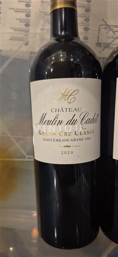Bordeaux Saint-Émilion Grand Cru Grand Cru Château Moulin du Cadet 2020