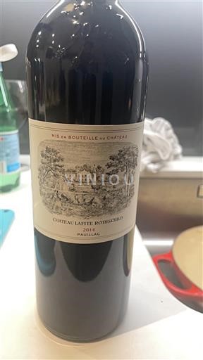 Bordeaux Pauillac Grand Cru Château Lafite Rothschild 2014