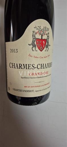 Burgundi Charmes-chambertin Grand Cru Géantet-Pansiot 2013