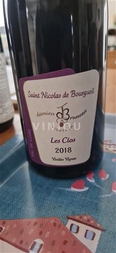 Loire-dalen Saint-Nicolas-De-Bourgueil Damien Bruneau Les Clos Vieilles Vignes 2018