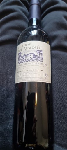 Bordeaux Saint-Émilion Grand Cru Château Belair-Ouÿ Ei vuosikertaa