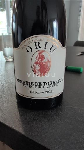 Corsica Porto-Vecchio Domaine Torraccia ORIU Réserve 2022