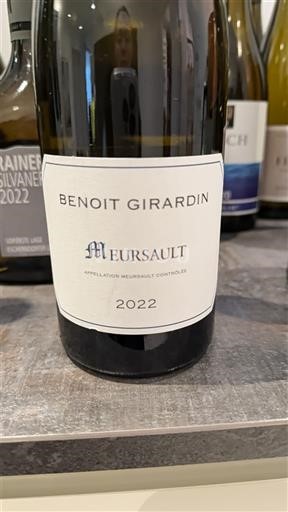 Borgoña Meursault Benoit Girardin 2022