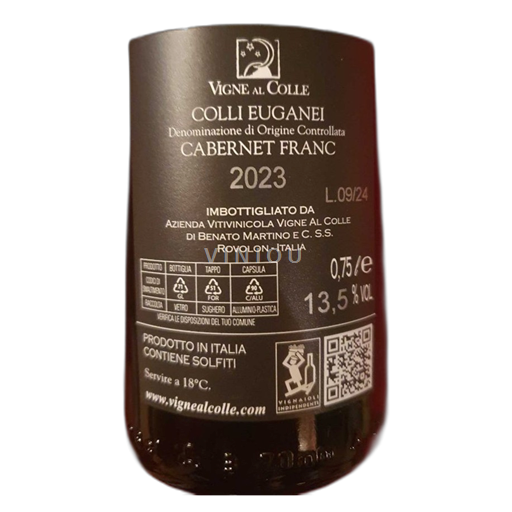 Vêneto Colli Euganei Vigne al Colle Cabernet Franc 2023